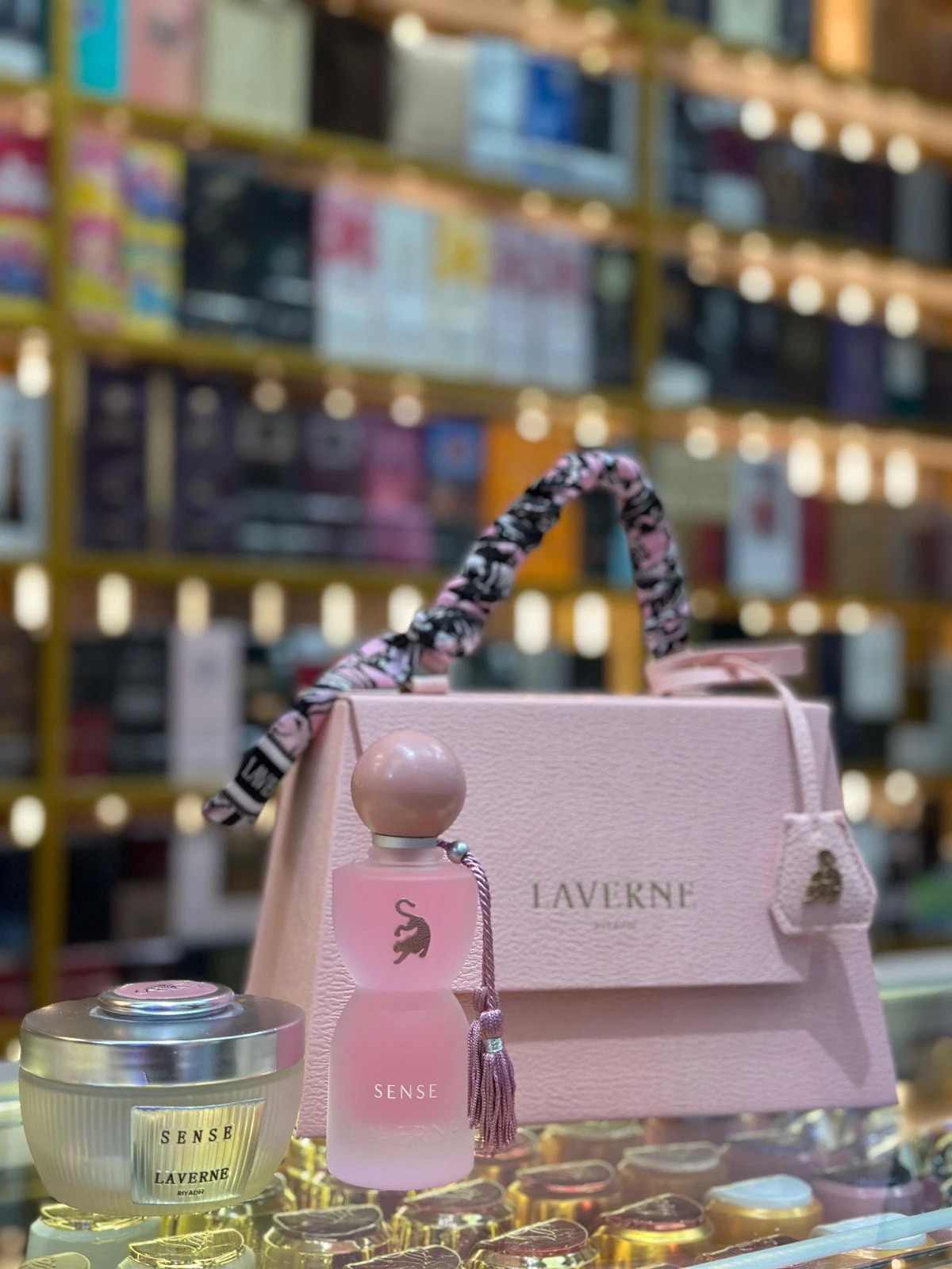 Laverne Sense Set Regalo Mujer – Perfume + Crema + Bolso - Perfumes Palmira Colombia